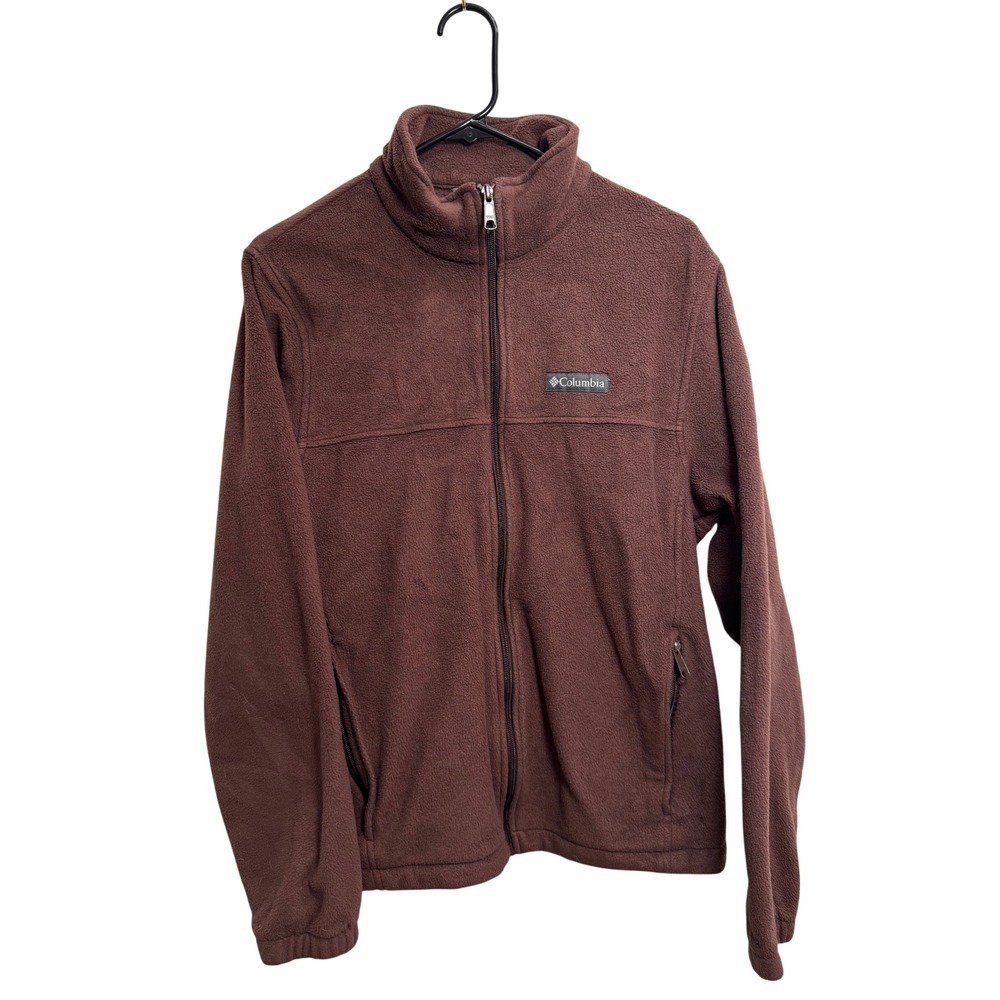 Columbia Men's Large Steens Mountain Full Zip Fleece Jacket Brown XM1247